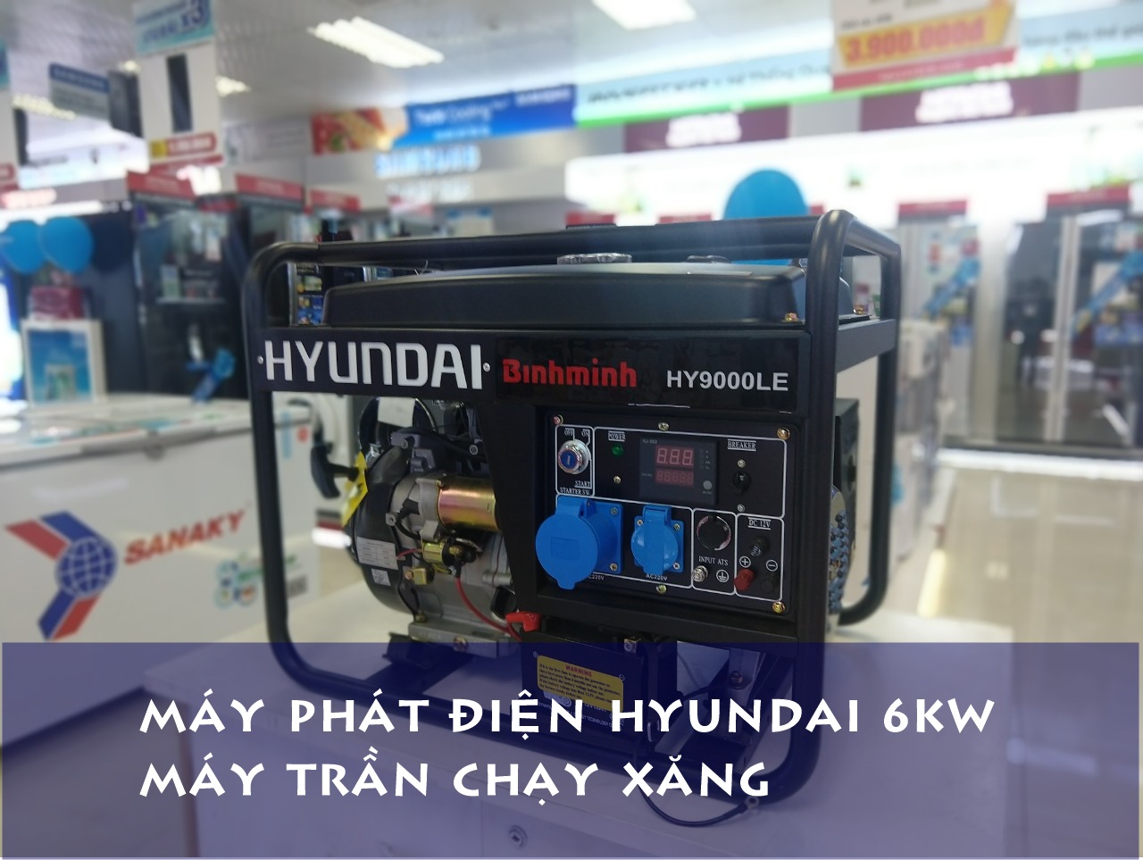 Máy phát điện Hyundai HY9000LE